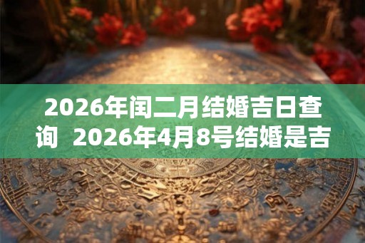 2026年闰二月结婚吉日查询  2026年4月8号结婚是吉日吗