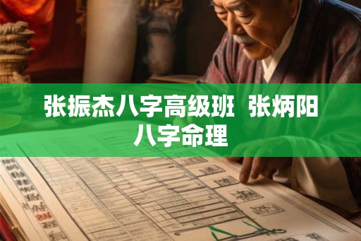 张振杰八字高级班  张炳阳八字命理