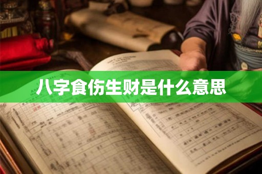 八字食伤生财是什么意思