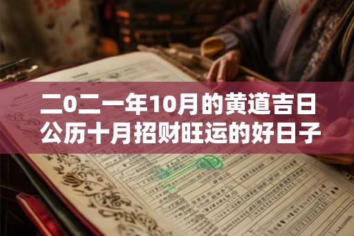 二0二一年10月的黄道吉日 公历十月招财旺运的好日子 二0二一年10月的黄道吉日 公历十月招财旺运的好日子