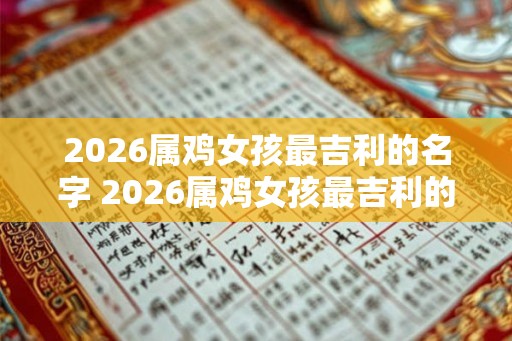 2026属鸡女孩最吉利的名字 2026属鸡女孩最吉利的名字是什么