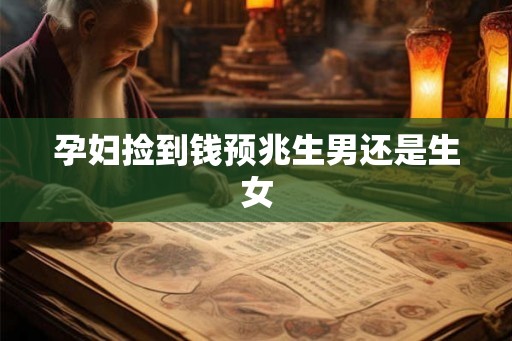 孕妇捡到钱预兆生男还是生女