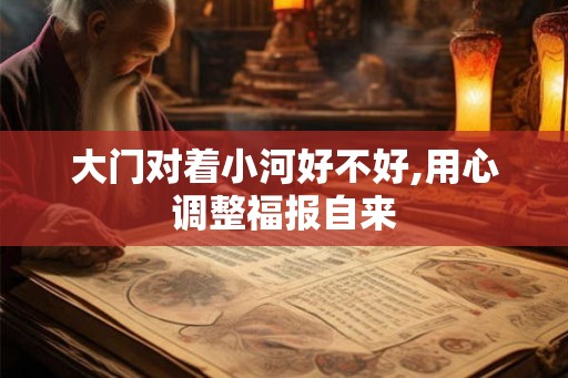大门对着小河好不好,用心调整福报自来