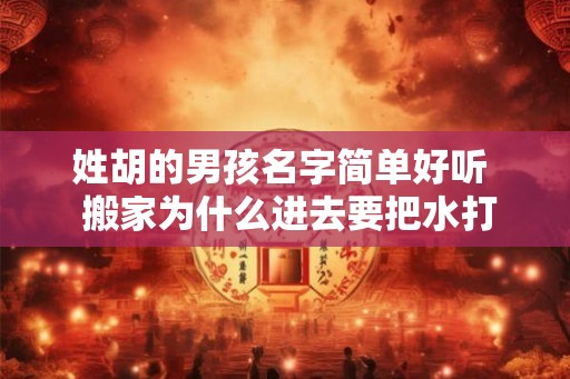 姓胡的男孩名字简单好听  搬家为什么进去要把水打开