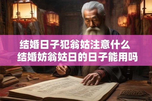 结婚日子犯翁姑注意什么  结婚妨翁姑日的日子能用吗