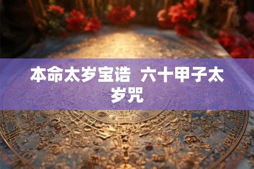 本命太岁宝诰  六十甲子太岁咒