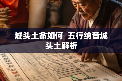 城头土命如何  五行纳音城头土解析