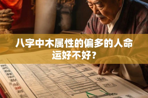 八字中木属性的偏多的人命运好不好？
