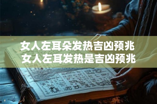 女人左耳朵发热吉凶预兆 女人左耳发热是吉凶预兆