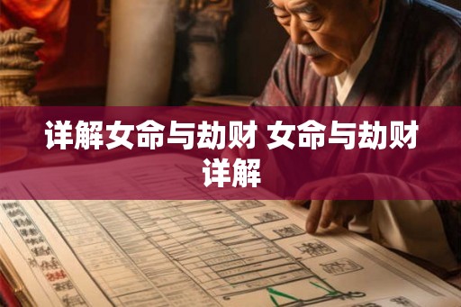 详解女命与劫财 女命与劫财详解