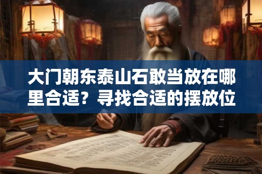 大门朝东泰山石敢当放在哪里合适？寻找合适的摆放位置