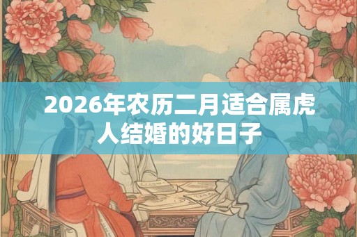2026年农历二月适合属虎人结婚的好日子