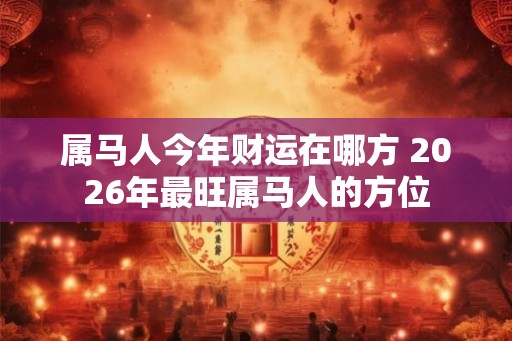 属马人今年财运在哪方 2026年最旺属马人的方位