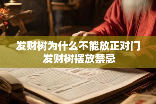 发财树为什么不能放正对门 发财树摆放禁忌