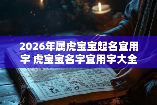 2026年属虎宝宝起名宜用字 虎宝宝名字宜用字大全