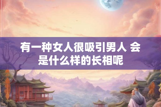 有一种女人很吸引男人 会是什么样的长相呢 有一种女人很吸引男人 会是什么样的长相呢