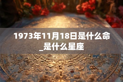 1973年11月18日是什么命_是什么星座