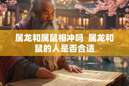 属龙和属鼠相冲吗 属龙和鼠的人是否合适 属龙和属鼠相冲吗 属龙和鼠的人是否合适