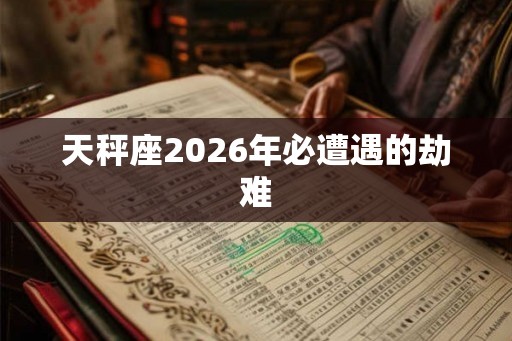 天秤座2026年必遭遇的劫难