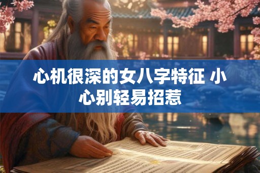 心机很深的女八字特征 小心别轻易招惹