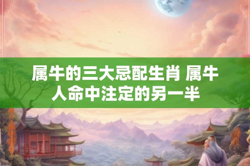 属牛的三大忌配生肖 属牛人命中注定的另一半