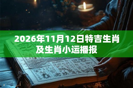 2026年11月12日特吉生肖及生肖小运播报
