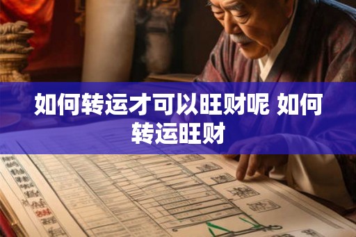 如何转运才可以旺财呢 如何转运旺财