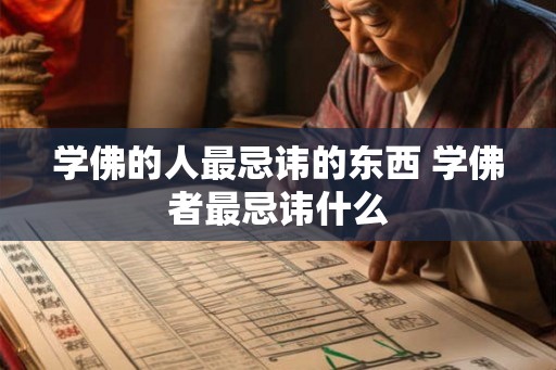 学佛的人最忌讳的东西 学佛者最忌讳什么
