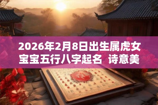 2026年2月8日出生属虎女宝宝五行八字起名  诗意美好的名字赏析