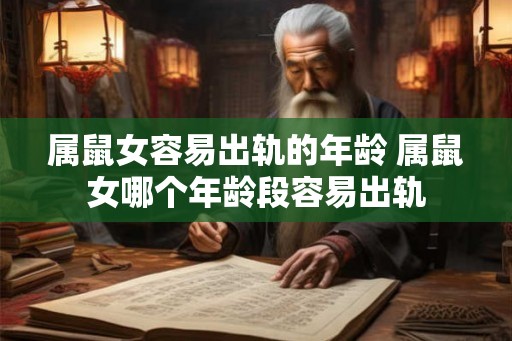 属鼠女容易出轨的年龄 属鼠女哪个年龄段容易出轨 属鼠女容易出轨的年龄 属鼠女哪个年龄段容易出轨