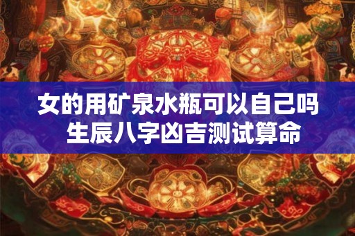 女的用矿泉水瓶可以自己吗  生辰八字凶吉测试算命