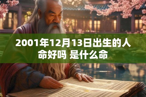 2001年12月13日出生的人命好吗 是什么命