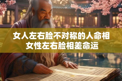 女人左右脸不对称的人命相 女性左右脸相差命运