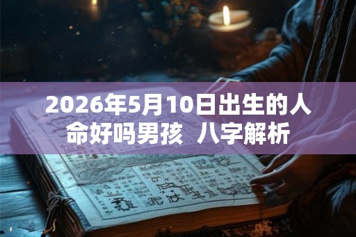 2026年5月10日出生的人命好吗男孩 八字解析 2026年5月10日出生的人命好吗男孩 八字解析