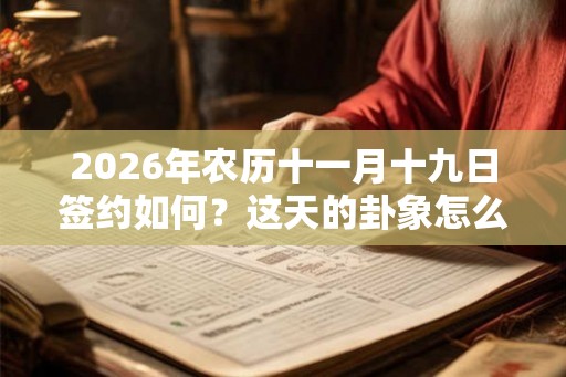 2026年农历十一月十九日签约如何?这天的卦象怎么样? 2026年农历十一月十九日签约如何?这天的卦象怎么样?