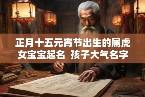 正月十五元宵节出生的属虎女宝宝起名 孩子大气名字 正月十五元宵节出生的属虎女宝宝起名 孩子大气名字