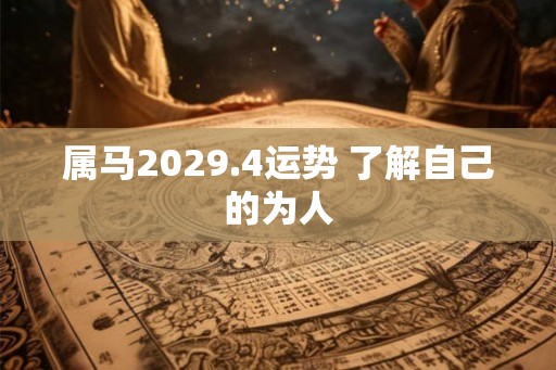 属马2029.4运势 了解自己的为人