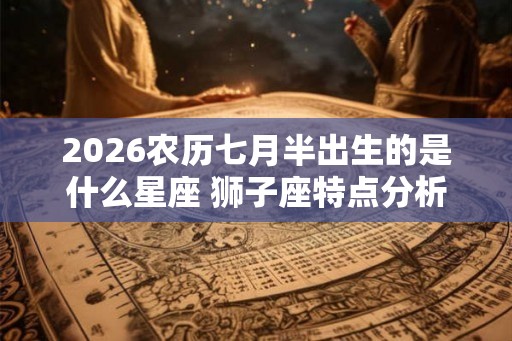 2026农历七月半出生的是什么星座 狮子座特点分析 2026农历七月半出生的是什么星座 狮子座特点分析