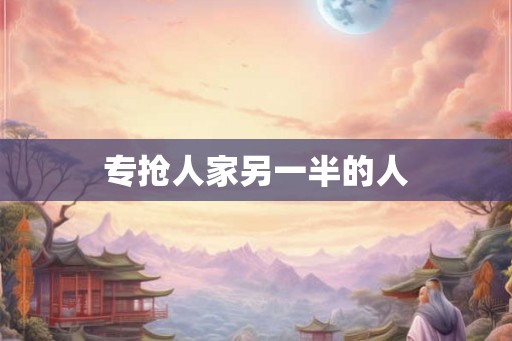 专抢人家另一半的人