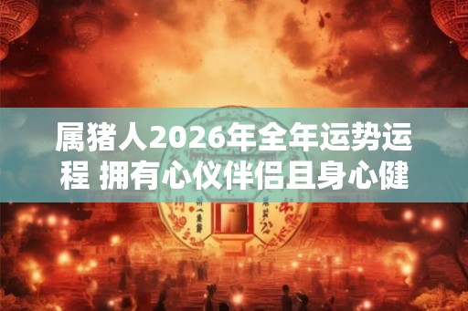 属猪人2026年全年运势运程 拥有心仪伴侣且身心健康