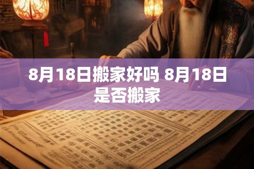 8月18日搬家好吗 8月18日是否搬家