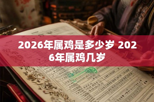 2026年属鸡是多少岁 2026年属鸡几岁 2026年属鸡是多少岁 2026年属鸡几岁