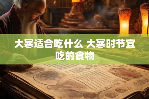 大寒适合吃什么 大寒时节宜吃的食物