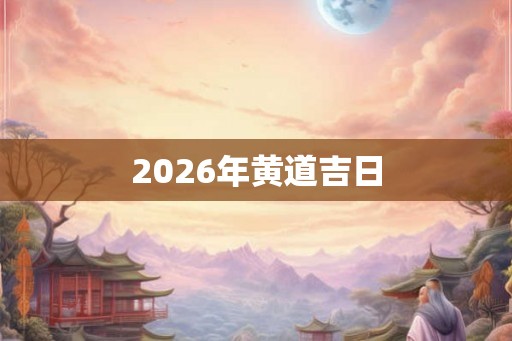 2026年黄道吉日