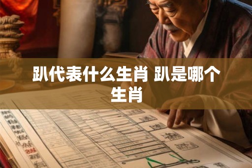 趴代表什么生肖 趴是哪个生肖