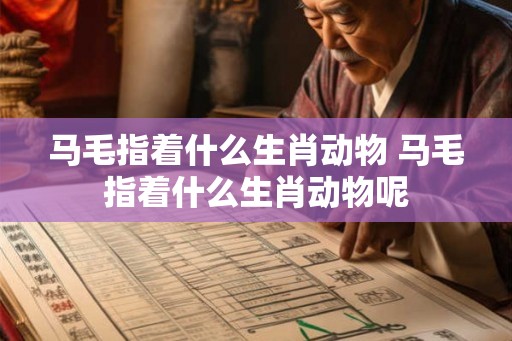 马毛指着什么生肖动物 马毛指着什么生肖动物呢
