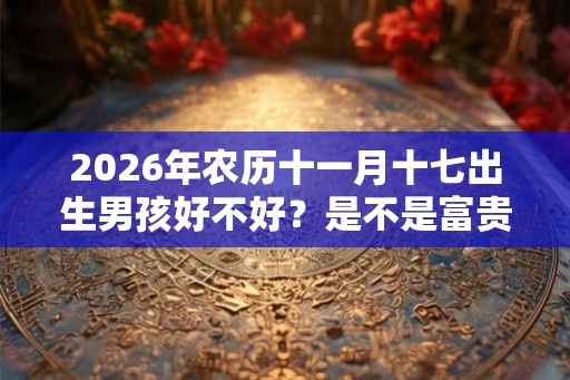 2026年农历十一月十七出生男孩好不好？是不是富贵命？