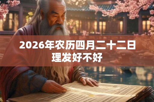 2026年农历四月二十二日理发好不好