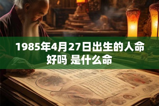 1985年4月27日出生的人命好吗 是什么命 1985年4月27日出生的人命好吗 是什么命