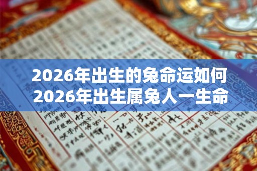 2026年出生的兔命运如何 2026年出生属兔人一生命运